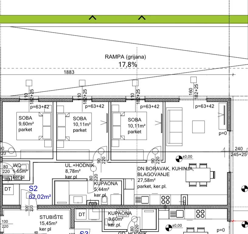 Moderna novogradnja s vrtom – 4S stan, Gornja Dubrava